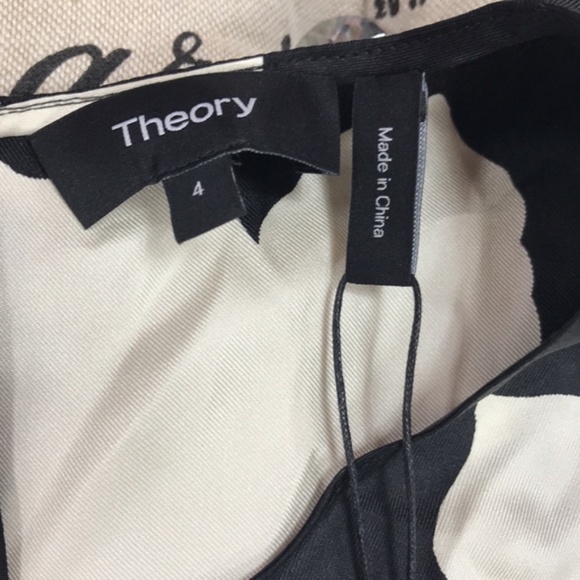 Theory Nophella Drop Waist Silk Midi Dress - Picture 6 of 8